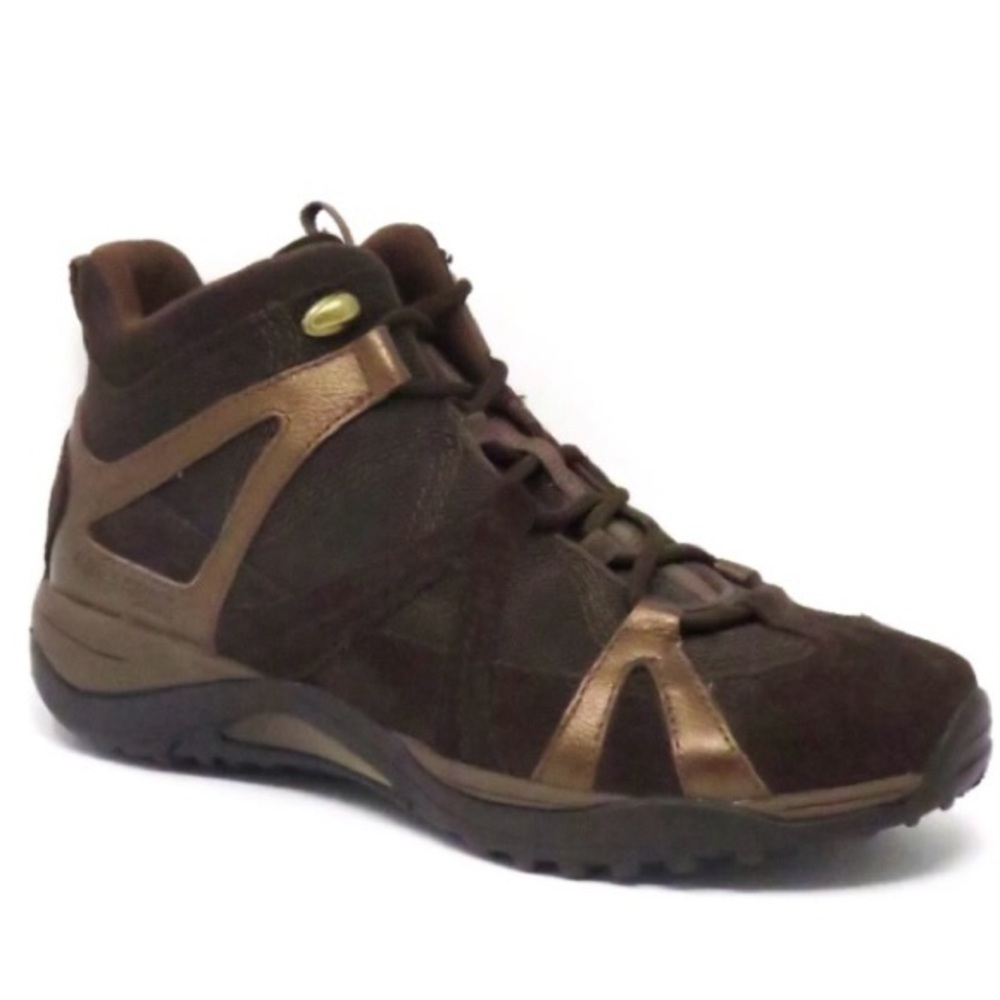 Rockport Hiking Bootie Waterproof Suede Leather Walking Athleisure Sport Brown 7